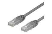 Kabel sieciowy - Deltaco patch cable - 30 cm - grey - Szary - 0.3m - TP-603-50P