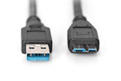 Kabel USB - DIGITUS USB-A to USB Micro-B - 1m - AK-300116-010-S