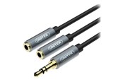 Kabel audio - Unitek audio adaptor - 20 cm - Y-C956ABK