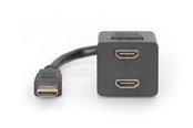 Kabel wyswietlacza - DIGITUS HDMI Y-Splitter Cable - 0.2m - AK-330400-002-S