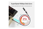 Kabel USB - Unitek - USB-C extension cable - 24 pin USB-C to 24 pin USB-C - 1 m - C14086BK-1M