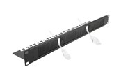 Akcesoria sieciowe - DeLOCK Cable Management Brush Strip with Cable Support Plate - 66484