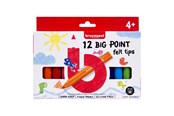 Kreatywne gry - Bruynzeel Kids Big Point Felt-tip Pens Set 12 - 60122012