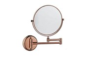 Lusterka kosmetyczne - UNIQ Wall Mirror with 10x Magnification in Rose Gold - 7023-2
