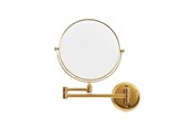 Lusterka kosmetyczne - UNIQ Wall Mirror with 10x Magnification in Gold - 7023-1