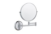 Lusterka kosmetyczne - UNIQ Wall Mirror with 10x Magnification in Silver - 7023