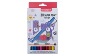 Kreatywne gry - Bruynzeel Kids Super Point Felt-Tip Pens Set 20 Colors - 60124120