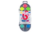 Kreatywne gry - Bruynzeel Kids Watercolor Set of 12 Metallic & Neon Colors - 60152112