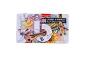 Kreatywne gry - Bruynzeel Drawing and Coloring Set Creative Artists Tin 60 Pcs - 60312907