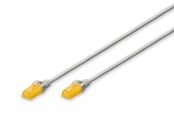 Kabel sieciowy - DIGITUS CAT 6A U-UTP Slim Patch Cord - 1m - Szary - 1meter - DK-1617-A-010S