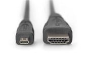 Kabel wyswietlacza - DIGITUS HDMI 1.4 to Micro-HDMI - 1m - AK-330115-010-S