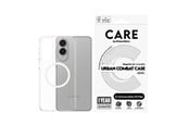 Telefon - Pokrowiec i etui - CARE by PanzerGlass Flagship Case Transparent Urban Combat w. White Qi Compatible Samsung S25 Edge - CR37967
