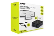 Stacja dokująca - PORT Designs PORT connect USB-C & USB-A Dual Video Docking Station 2 X 2K - 901908-UK