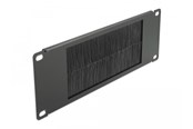 Akcesoria sieciowe - DeLOCK Cable Management Brush Strip 10" 2U Black - 66481