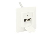Akcesoria sieciowe - DeLOCK Keystone Wall Outlet - 2 Port Compact - 86219