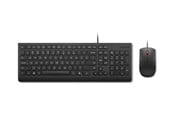 Klawiatura - Lenovo Essential Wired Combo - keyboard and mouse set Input Device - Zestaw klawiatura i mysz - Angielski (UK) - Czarny - 4X31R64438