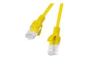 Kabel sieciowy - Lanberg patch cable - 50 cm - RAL 1016 yellow - Żółty - 0.5m - PCU5-20CC-0050-Y