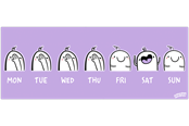 Akcesoria dla myszy i klawiatury - Evensteven DESKMAT WEEKDAYS - 33064