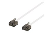 Kabel sieciowy - Deltaco Patch Cable - 15 cm - Biały - 0.1m - UUTP-2078