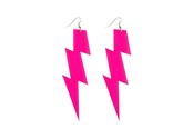 Przebranie karnawalowe - Boland - Earrings Flash Neon Pink - 64469