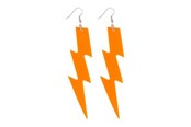 Przebranie karnawalowe - Boland - Earrings Flash Neon Orange - 64433