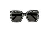 Przebranie karnawalowe - Boland - Party glasses Bling Bling Black - 02631