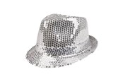 Przebranie karnawalowe - Boland - Hat Popstar Sequins Silver - 01292