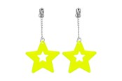 Przebranie karnawalowe - Boland - Earrings Neon Yellow - 64428