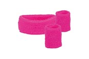 Przebranie karnawalowe - Boland - Sweatbands Neon Pink 3 pcs. - 01895