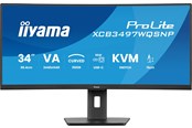 Monitor - 34" iiyama ProLite XCB3497WQSNP-B1 - 3440x1440 (UWQHD) - 120Hz - VA - 95W USB-C - KVM switch - XCB3497WQSNP-B1