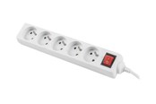 Kabel zasilający (zewnętrzny) - Lanberg - power strip - PS1-05E-0300-W