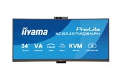 Monitor - 34" iiyama ProLite XCB3497WQSNPH-B1 - 3440x1440 (UWQHD) - 120Hz - VA - KVM switch - XCB3497WQSNPH-B1