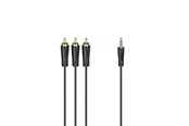 Kabel audio - Hama Cable 4pin 3.5mm-3xRCA Gold Black 1.5m - X1122161