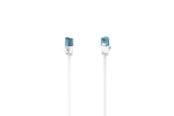 Kabel sieciowy - Hama Network Cable Cat6A 10Gbit/S U/Utp Flat White 15m - Biały - 15m - 00200687