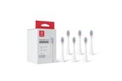 Szczoteczka elektryczna do zebów - Oclean Akcesoria Brush Head Kids 6 Pack White - C04000390