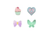 Telefon - Inne akcesoria - ONSALA Charms Pimp Your Phone Metal and Plastic 4pcs - 577217