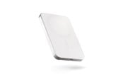 Powerbank - ZENS Slim Qi2 Aluminium Powerbank 5000 mAh - White Powerbank - Biały - 5000 mAh - ZEPP05W/00