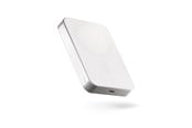 Powerbank - ZENS Slim Qi2 Aluminium Powerbank 10.000 mAh - White Powerbank - Biały - 10000 mAh - ZEPP10W/00