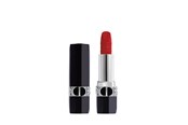 Makijaz - Christian Dior Rouge, Satin Matte, Cream Lipstick, Iconic Red, 3.5 g - 3348901647847