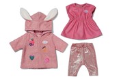 Lalki i akcesoria - Baby Born Coat Set with Dress 43cm - 839416