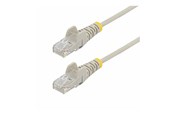 Kabel sieciowy - StarTech.com 5m Gray Slim CAT6 Ethernet Cable Snagless 28AWG LSZH - patch cable - 5 m - grey - Szary - 5m - N6PAT5MGRS