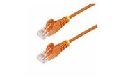 Kabel sieciowy - StarTech.com 5m Orange Slim CAT6 Ethernet Cable Snagless 28AWG LSZH - patch cable - 5 m - orange - Pomarańczowy - 5m - N6PAT5MORS