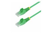 Kabel sieciowy - StarTech.com 50cm Green Slim CAT6 Ethernet Cable Snagless 28AWG LSZH - patch cable - 50 cm - green - Zielony - 0.5m - N6PAT50CMGNS
