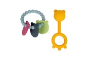 Zabawki dla niemowlat - Bigjigs Teething Ring Set Bear 2pcs. - 37017