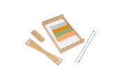 Kreatywne gry - Bigjigs Wooden Weaving Frame Set 10pcs. - 36064
