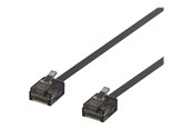Kabel sieciowy - Deltaco patch cable - 2 m - black - Czarny - 2m - UUTP-2047