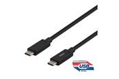 Kabel USB - Deltaco USBC-1121M - USB-C cable - 24 pin USB-C to 24 pin USB-C - 50 cm - USBC-1121M