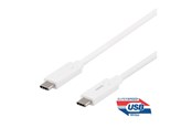 Kabel USB - Deltaco USBC-1126M - USB-C cable - 24 pin USB-C to 24 pin USB-C - 50 cm - USBC-1126M