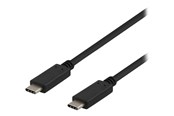 Kabel USB - Deltaco USBC-1402 - USB-C cable - 24 pin USB-C to 24 pin USB-C - 1 m - USBC-1402