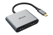 Stacja dokujaca - Akasa - docking station - USB-C - 2 x HDMI - AK-CBCA26-18BK